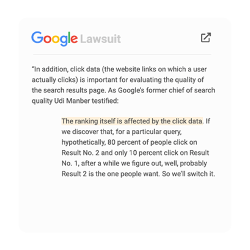 کلیک های بیشتر نمایانگر کیفیت بهتر است